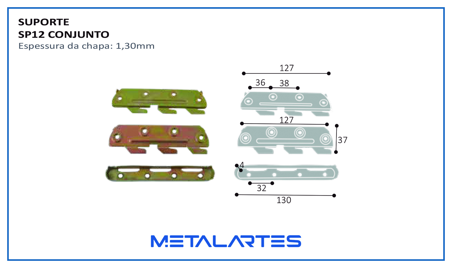 SUPORTE SP012 CAMA CONJ NR1 NR2